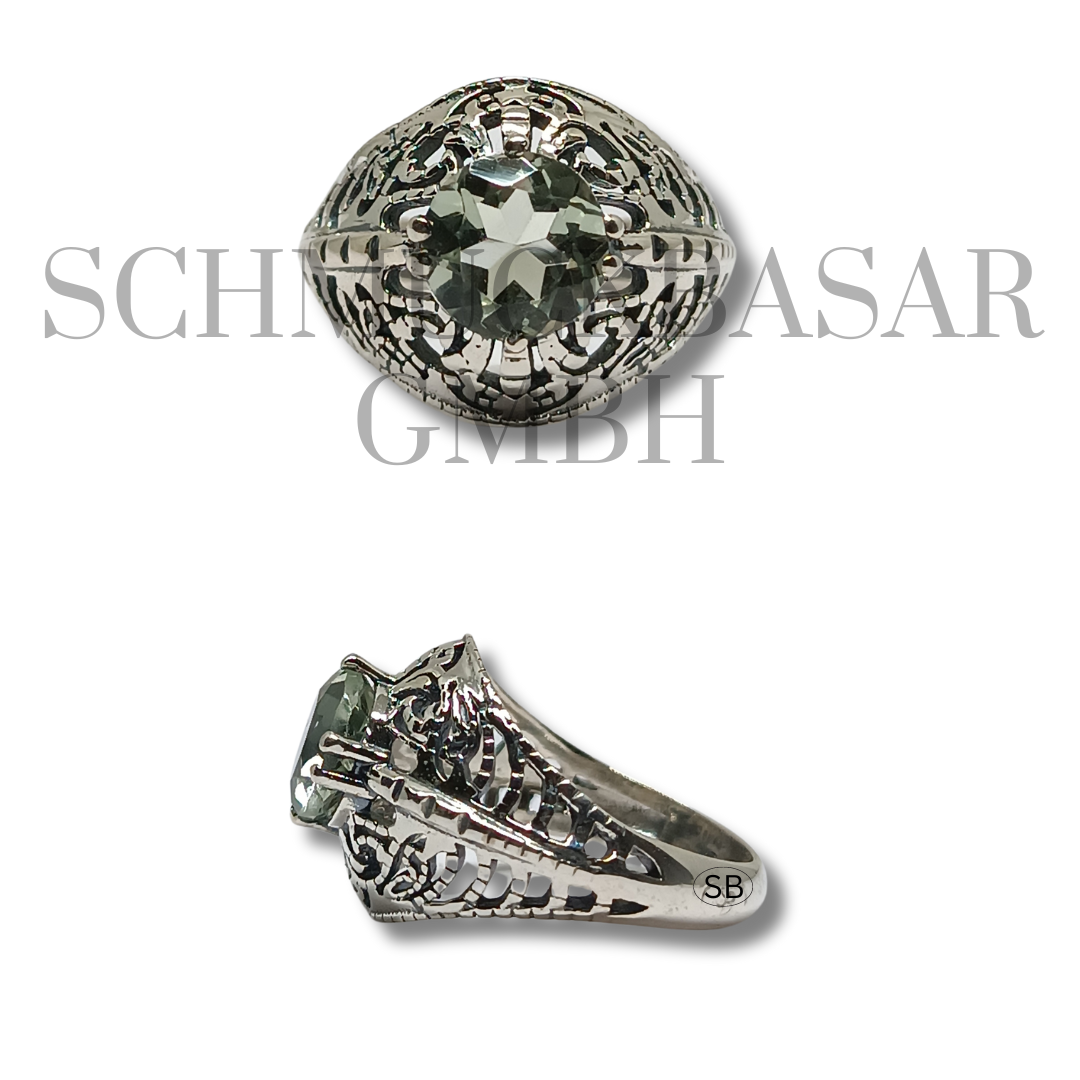 SILVER BLUE TOPAZ STONE RINGS