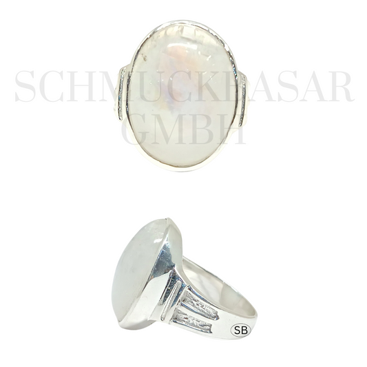 SILVER R.MOONSTONE STONE RINGS