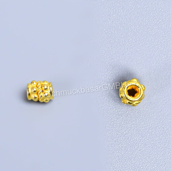 6 x 5 MM Beads - Gold