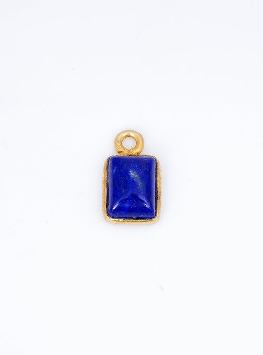 5 x 7 MM LAPIS LAZULI BEZEL CONNECTOR