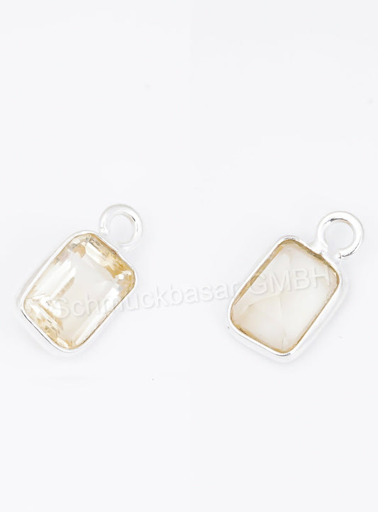 5 x 7 MM CITRINE BEZEL CONNECTOR