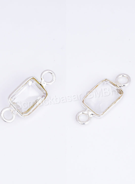5 x 7 MM CRYSTAL BEZEL CONNECTOR