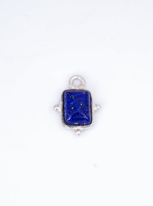 5 x 7 MM LAPIS LAZULI BEZEL CONNECTOR