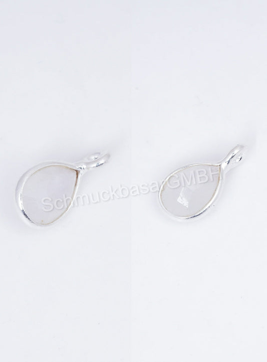 5 x 7 MM R. MOONSTONE BEZEL CONNECTOR