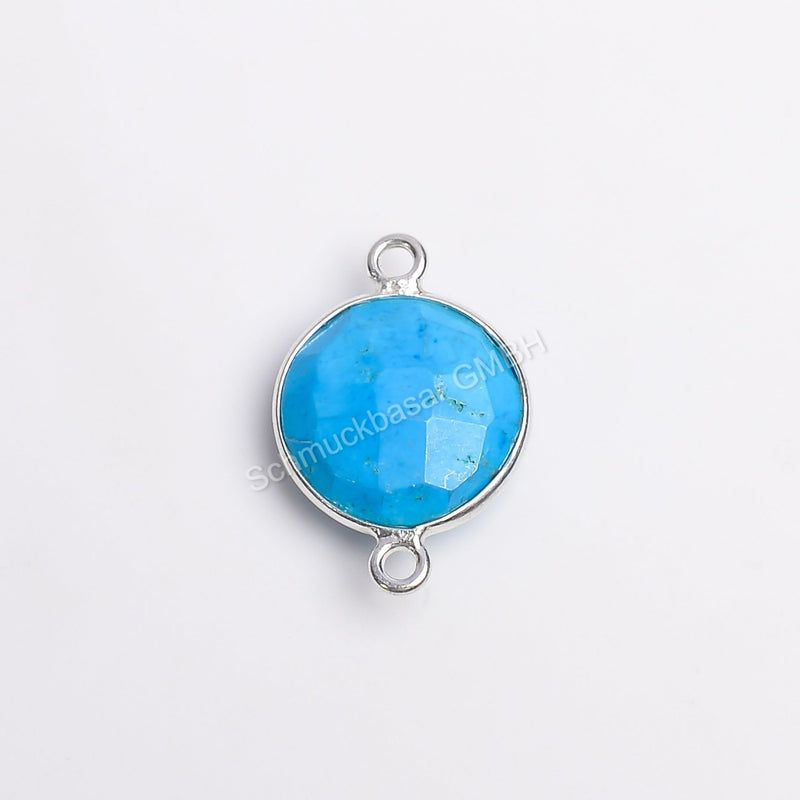 12 MM TURQUOISE BEZEL CONNECTOR
