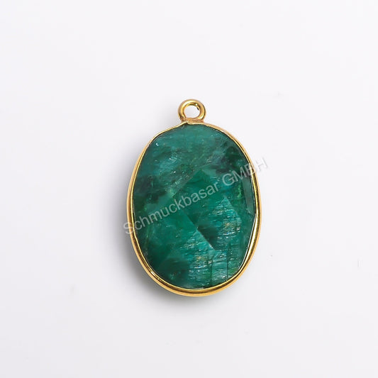 13 X 18 MM  EMRALD BEZEL CONNECTOR