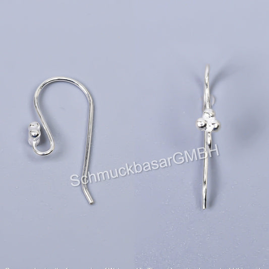 Silver  Earwires (22 x 11 MM)