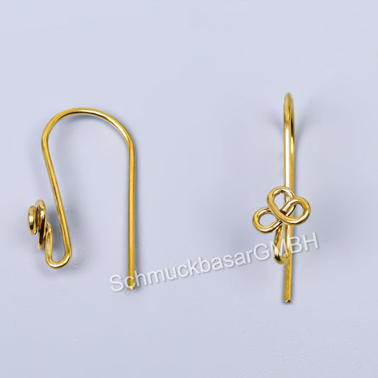 Gold Plated Earwires (25 x12 MM)