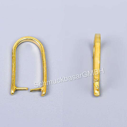 Gold Plated Earwires (23 x 13 MM)