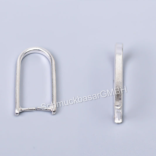 Silver  Earwires (23 x 13 MM)