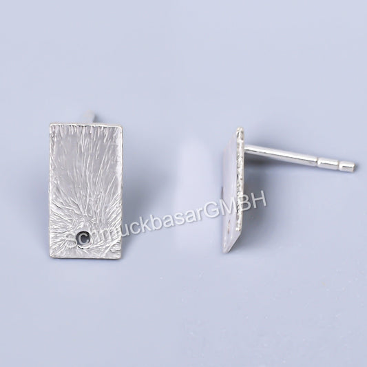 Silver  Earwires (12 x 10 MM)