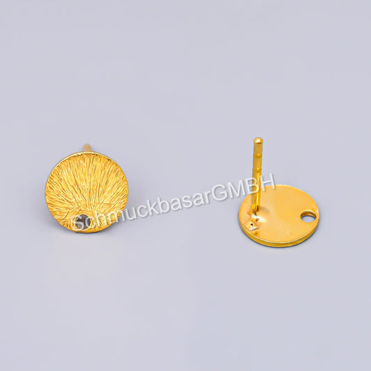 Gold Plated Earwires (8 MM)