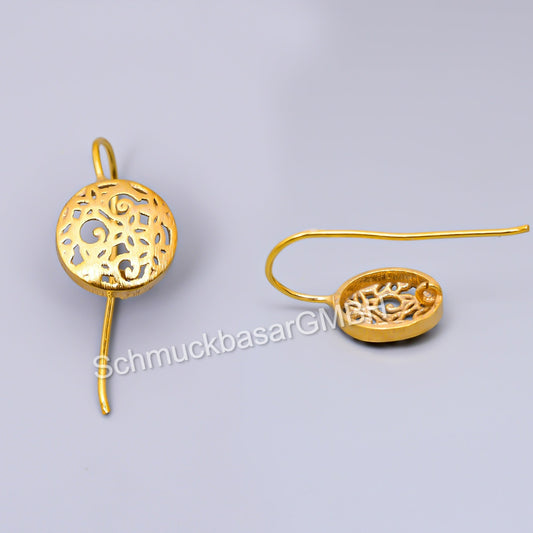 Gold Plated Earwires (32 x 14 MM)