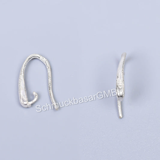Silver  Earwires (17 x 8 MM)