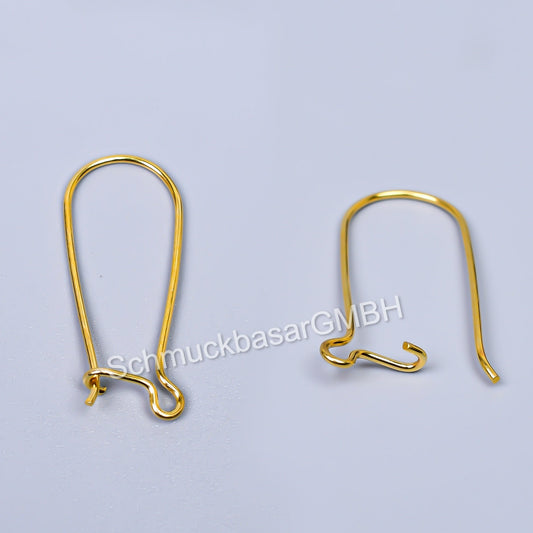 Gold Plated Earwires (32 x 18 MM)