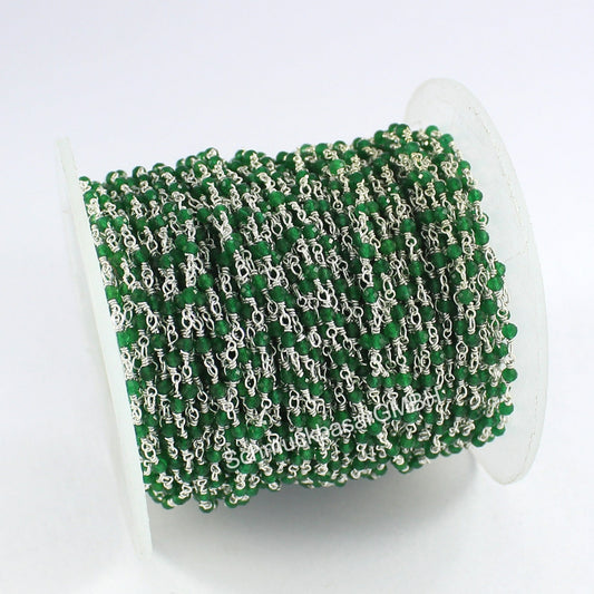 GREEN ONYX ROSARY CHAIN ROLL