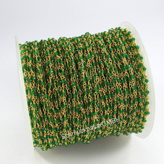 GREEN ONYX ROSARY CHAIN ROLL