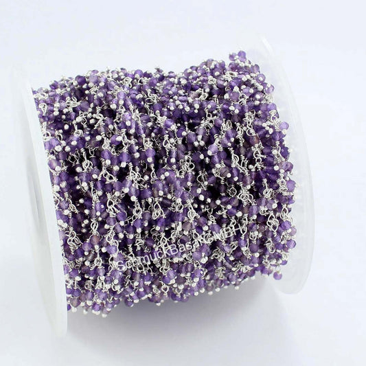 AMETHYST HANGING ROSARY CHAIN ROLL