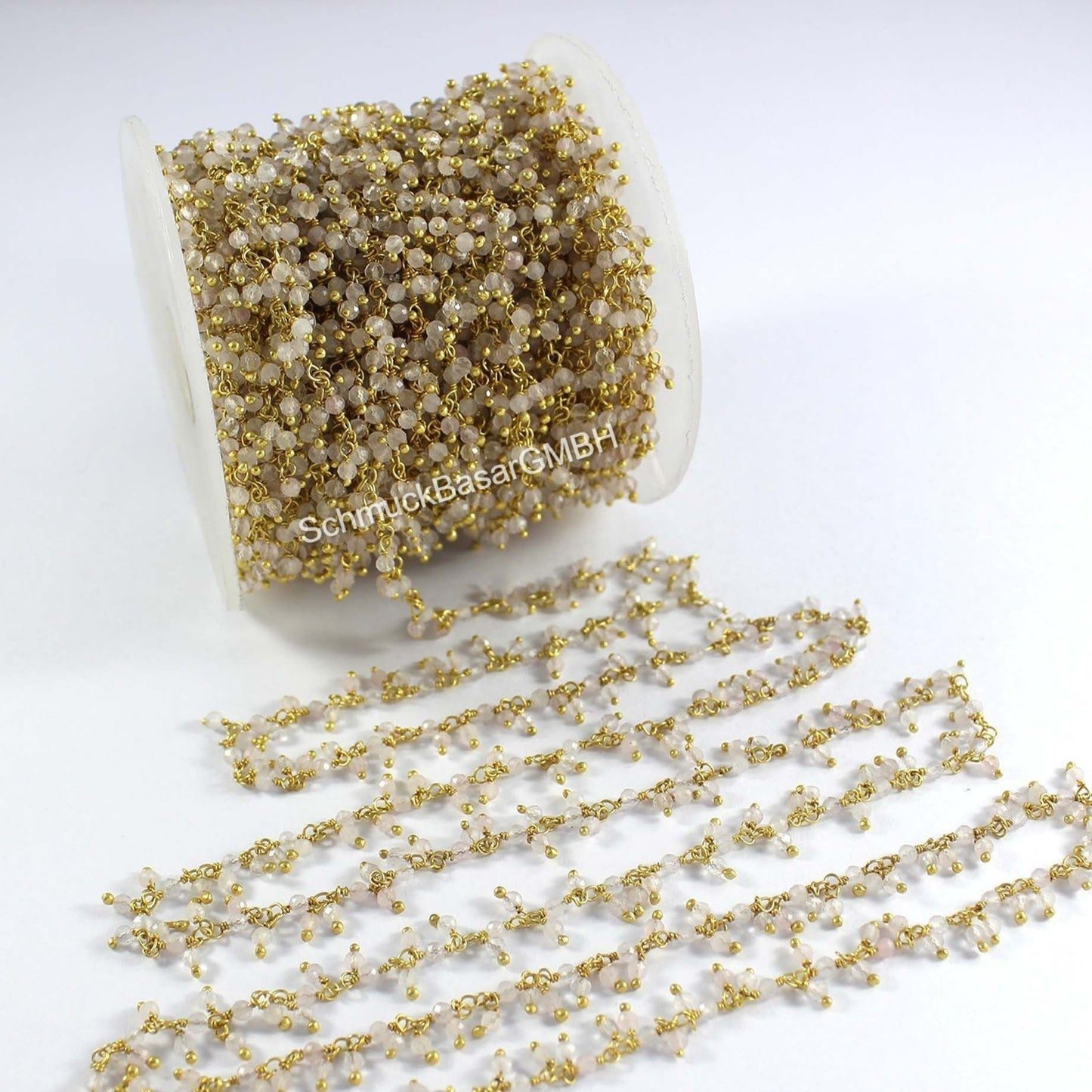 ROSE QUARTZ HANGING ROSARY CHAIN ROLL